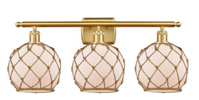 Bathroom Fixtures Three Lights by Innovations ( 405 | 516-3W-SG-G121-8RB-LED Ballston ) 