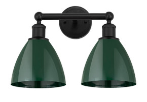 Bathroom Fixtures Two Lights by Innovations ( 405 | 616-2W-BK-MBD-75-GR Edison ) 