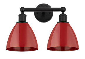Bathroom Fixtures Two Lights by Innovations ( 405 | 616-2W-BK-MBD-75-RD Edison ) 