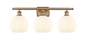 Bathroom Fixtures Three Lights by Innovations ( 405 | 516-3W-BB-G1217-8WV Ballston ) 
