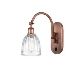 Sconces Single Glass by Innovations ( 405 | 518-1W-AC-G442-LED Ballston ) 