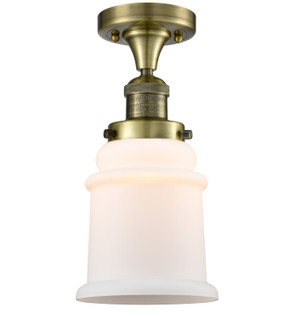 Semi-Flush Mts. Glass Down by Innovations ( 405 | 517-1CH-AB-G181-LED Franklin Restoration ) 