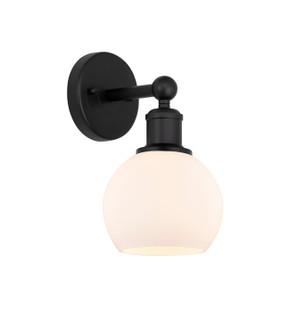 Sconces Single Glass by Innovations ( 405 | 616-1W-BK-G121-6 Edison ) 