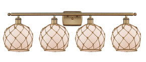 Bathroom Fixtures Four Lights by Innovations ( 405 | 516-4W-BB-G121-8RB-LED Ballston ) 