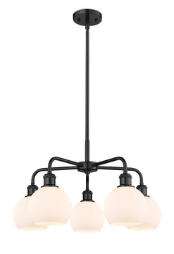 Mid. Chandeliers Glass Down by Innovations ( 405 | 516-5CR-BK-G121-6 Ballston ) 