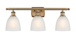 Bathroom Fixtures Three Lights by Innovations ( 405 | 516-3W-BB-G381-LED Ballston ) 