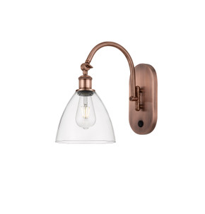 Sconces Single Glass by Innovations ( 405 | 518-1W-AC-GBD-752 Ballston ) 