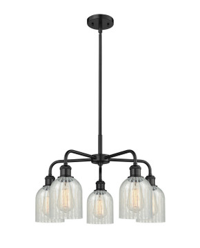 Mid. Chandeliers Glass Down by Innovations ( 405 | 516-5CR-BK-G2511 Ballston ) 