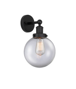 Sconces Single Glass by Innovations ( 405 | 616-1W-BK-G202-8 Edison ) 
