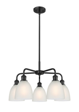 Mid. Chandeliers Glass Down by Innovations ( 405 | 516-5CR-BK-G381 Ballston ) 