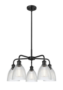 Mid. Chandeliers Glass Down by Innovations ( 405 | 516-5CR-BK-G382 Ballston ) 