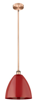 Mini Pendants Metal Shade by Innovations ( 405 | 616-1S-AC-MBD-12-RD Edison ) 
