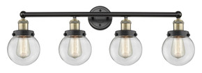 Bathroom Fixtures Four Lights by Innovations ( 405 | 616-4W-BAB-G202-6 Edison ) 