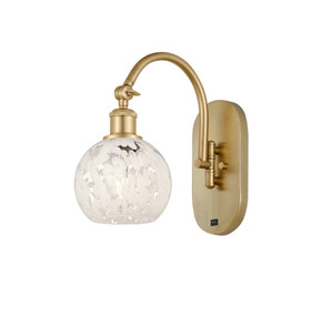 Sconces Single Glass by Innovations ( 405 | 518-1W-SG-G1216-6WM Ballston ) 