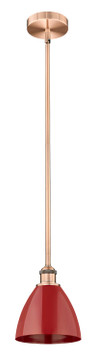 Mini Pendants Metal Shade by Innovations ( 405 | 616-1S-AC-MBD-75-RD Edison ) 