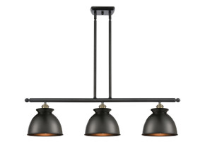 Linear/Island 3 Light Bar by Innovations ( 405 | 516-3I-BAB-M14-BK-LED Ballston ) 