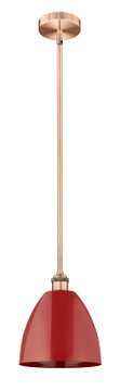 Mini Pendants Metal Shade by Innovations ( 405 | 616-1S-AC-MBD-9-RD Edison ) 