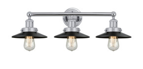 Bathroom Fixtures Three Lights by Innovations ( 405 | 616-3W-PC-M6-BK Franklin Restoration ) 