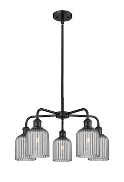 Mid. Chandeliers Glass Down by Innovations ( 405 | 516-5CR-BK-G559-5SM Downtown Urban ) 