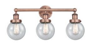 Bathroom Fixtures Three Lights by Innovations ( 405 | 616-3W-AC-G204-6 Edison ) 