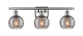 Bathroom Fixtures Three Lights by Innovations ( 405 | 516-3W-SN-G1213-6SM Ballston ) 