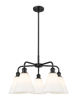 Mid. Chandeliers Glass Down by Innovations ( 405 | 516-5CR-BK-GBC-81 Ballston ) 