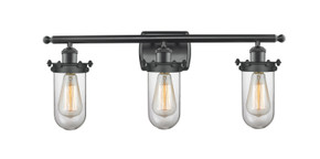 Bathroom Fixtures Three Lights by Innovations ( 405 | 516-3W-BK-CE231-CL-LED Austere ) 