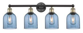 Bathroom Fixtures Four Lights by Innovations ( 405 | 616-4W-BAB-G558-6BL Edison ) 