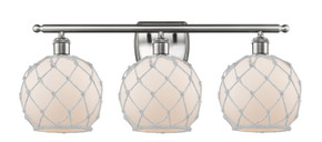 Bathroom Fixtures Three Lights by Innovations ( 405 | 516-3W-SN-G121-8RW Ballston ) 