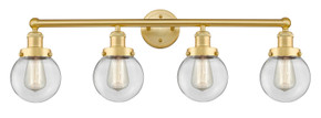 Bathroom Fixtures Four Lights by Innovations ( 405 | 616-4W-SG-G202-6 Edison ) 