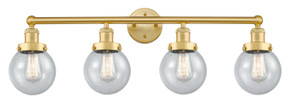 Bathroom Fixtures Four Lights by Innovations ( 405 | 616-4W-SG-G204-6 Edison ) 
