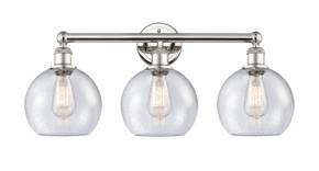 Bathroom Fixtures Three Lights by Innovations ( 405 | 616-3W-PN-G124-8 Edison ) 