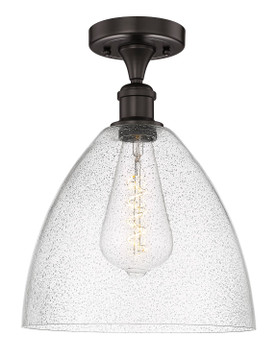Semi-Flush Mts. Glass Down by Innovations ( 405 | 616-1F-OB-GBD-124 Edison ) 