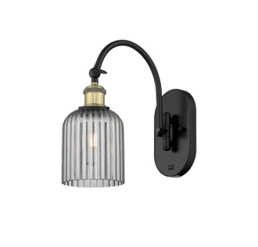 Sconces Single Glass by Innovations ( 405 | 518-1W-BAB-G559-5SM Ballston ) 
