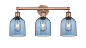 Bathroom Fixtures Three Lights by Innovations ( 405 | 616-3W-AC-G558-6BL Edison ) 