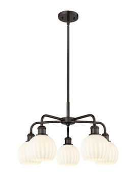 Mid. Chandeliers Glass Down by Innovations ( 405 | 516-5CR-OB-G1217-6WV Ballston ) 