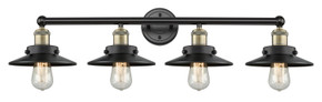 Bathroom Fixtures Four Lights by Innovations ( 405 | 616-4W-BAB-M6-BK Edison ) 