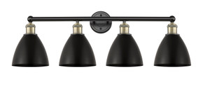Bathroom Fixtures Four Lights by Innovations ( 405 | 616-4W-BAB-MBD-75-BK Edison ) 