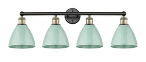 Bathroom Fixtures Four Lights by Innovations ( 405 | 616-4W-BAB-MBD-75-SF Edison ) 