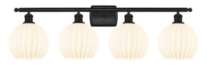 Bathroom Fixtures Four Lights by Innovations ( 405 | 516-4W-BK-G1217-8WV Ballston ) 