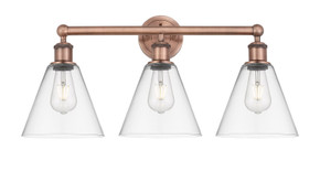 Bathroom Fixtures Three Lights by Innovations ( 405 | 616-3W-AC-GBC-82 Edison ) 
