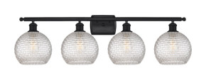Bathroom Fixtures Four Lights by Innovations ( 405 | 516-4W-BK-G122C-8CL Ballston ) 