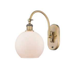 Sconces Single Glass by Innovations ( 405 | 518-1W-BB-G121-8 Ballston ) 