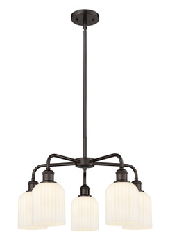 Mid. Chandeliers Glass Down by Innovations ( 405 | 516-5CR-OB-G559-5GWH Downtown Urban ) 