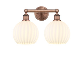 Bathroom Fixtures Two Lights by Innovations ( 405 | 616-2W-AC-G1217-8WV Edison ) 