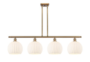 Linear/Island 4 Light + by Innovations ( 405 | 516-4I-BB-G1217-10WV Ballston ) 