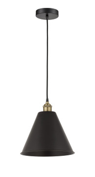 Mini Pendants Metal Shade by Innovations ( 405 | 616-1P-BAB-MBC-12-BK Edison ) 