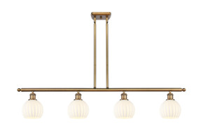 Linear/Island 4 Light + by Innovations ( 405 | 516-4I-BB-G1217-6WV Ballston ) 