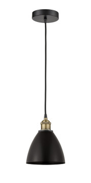 Mini Pendants Metal Shade by Innovations ( 405 | 616-1P-BAB-MBD-75-BK Edison ) 
