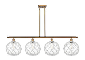 Linear/Island 4 Light + by Innovations ( 405 | 516-4I-BB-G122-10RW-LED Ballston ) 